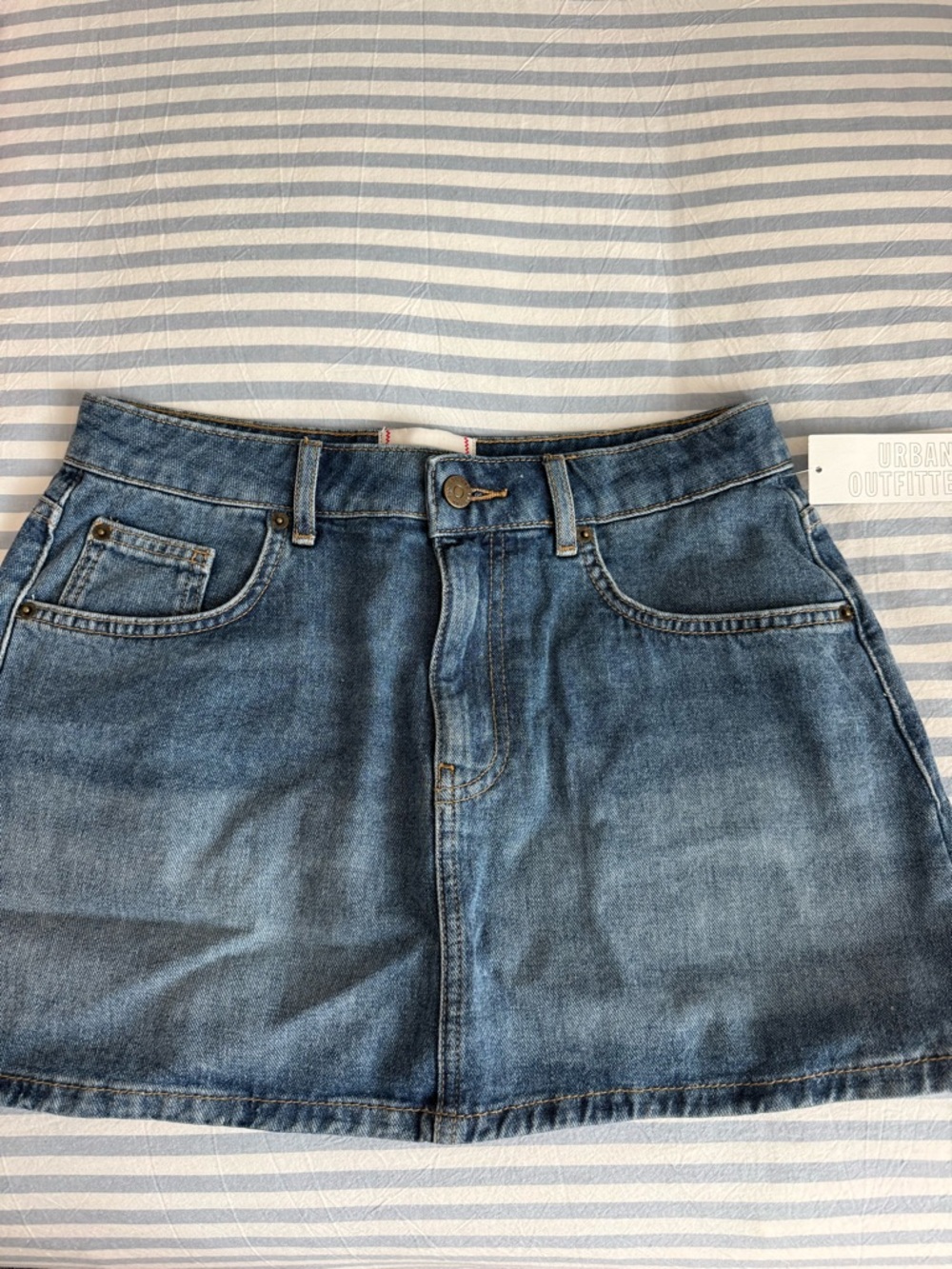 BDG Medium Blue Denim Mini Skirt